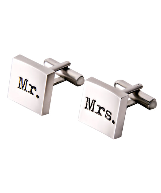 Manschettenknopf "Mr. & Mrs."